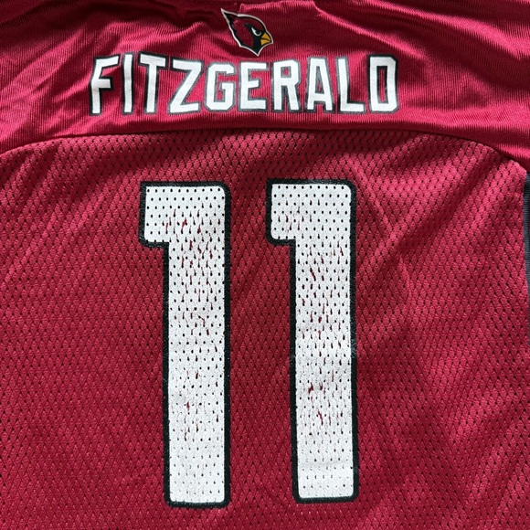Arizona Cardinals Larry Fitzgerald #11 Youth Jersey Red Size L NFL Football - Picture 7 of 8